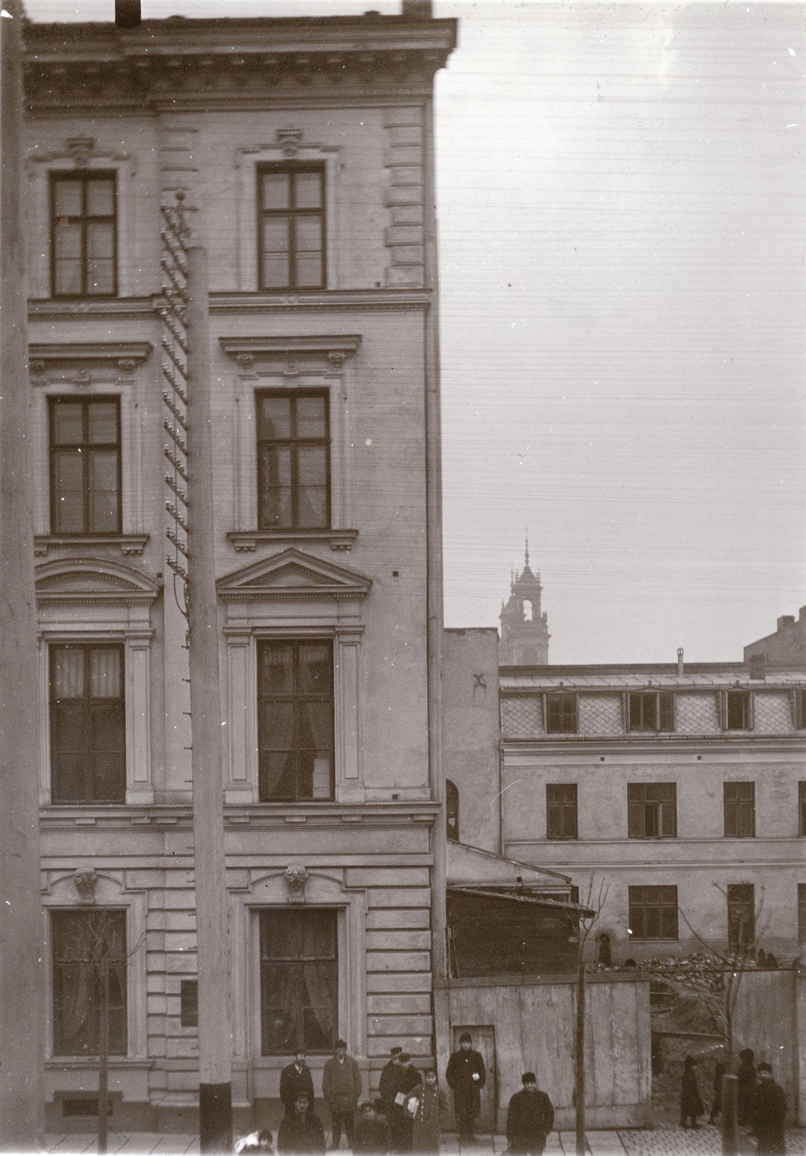 Poland, 1902, teleph. station building site