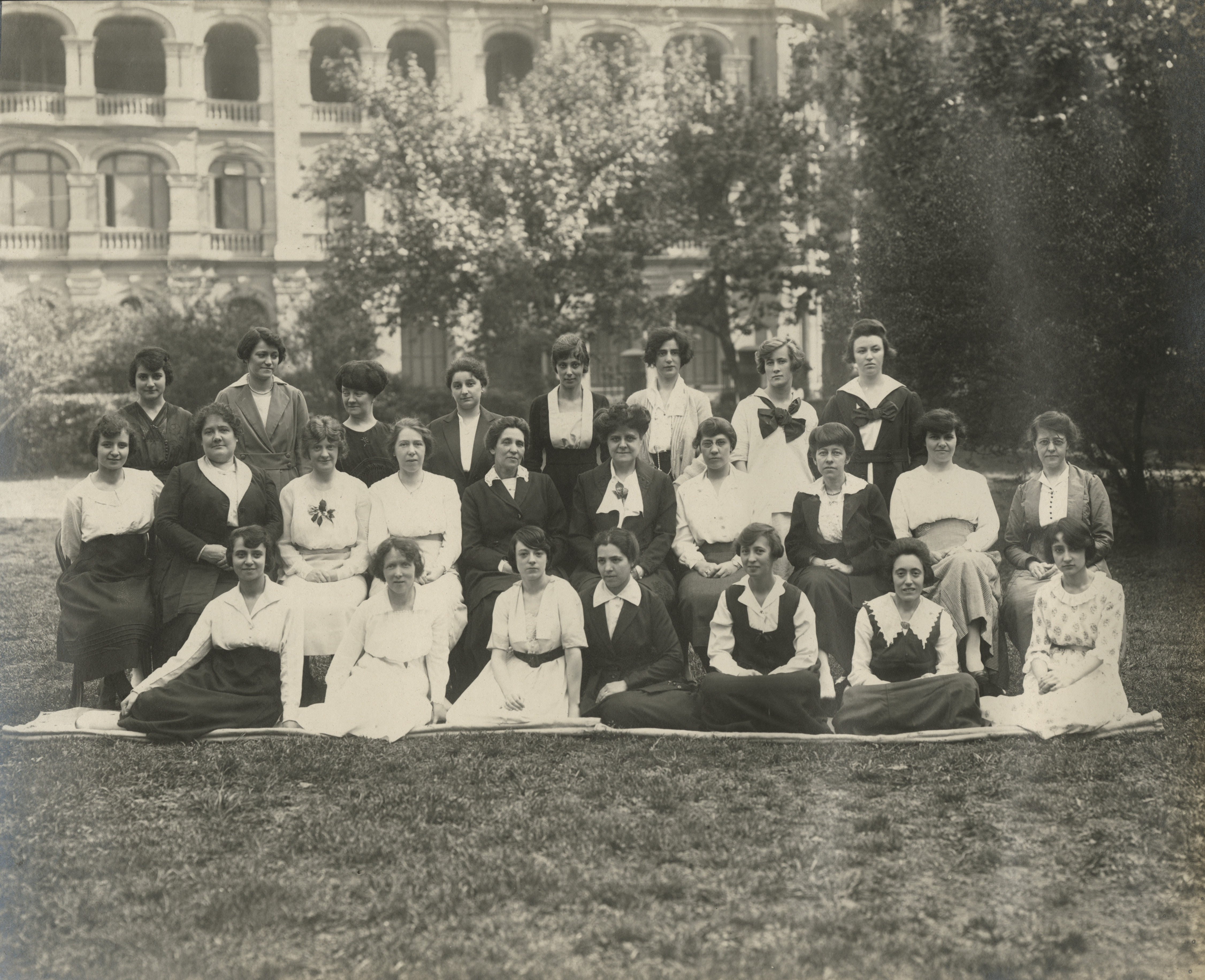GROUP PICTURE, OUTSIDE THE TELEPHONE EXCHANGE