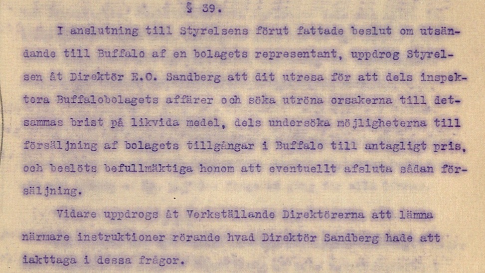 Minutes, board of directors, 1920