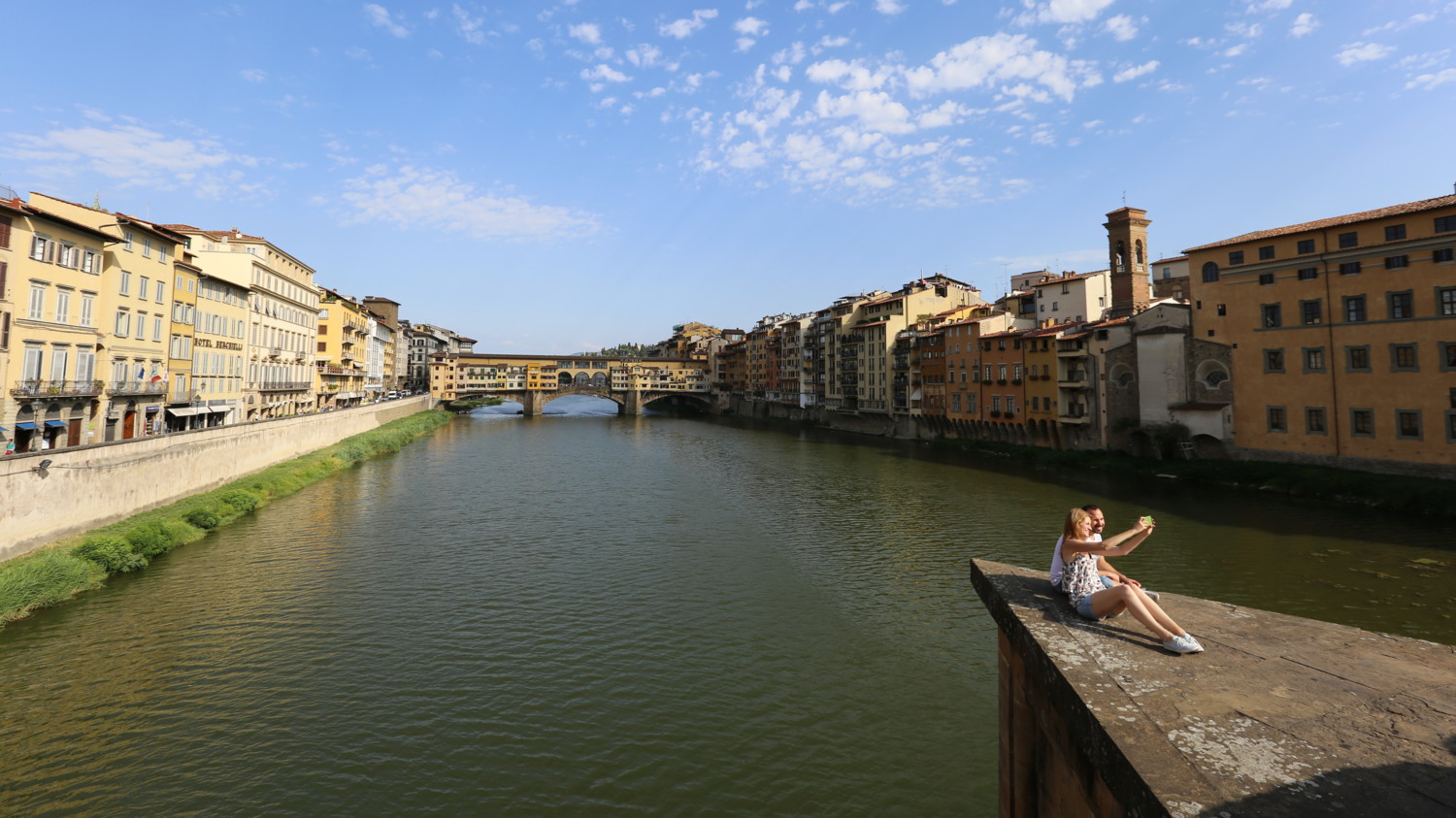 People taking a selfie