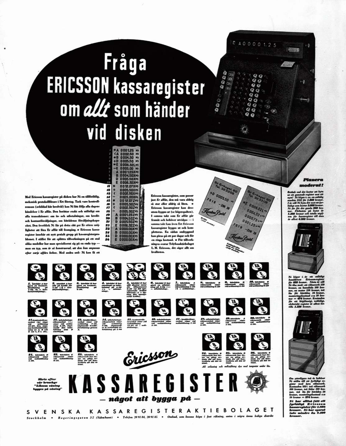 SVENSKA KASSAREGISTER AB, ADVERT, 1941