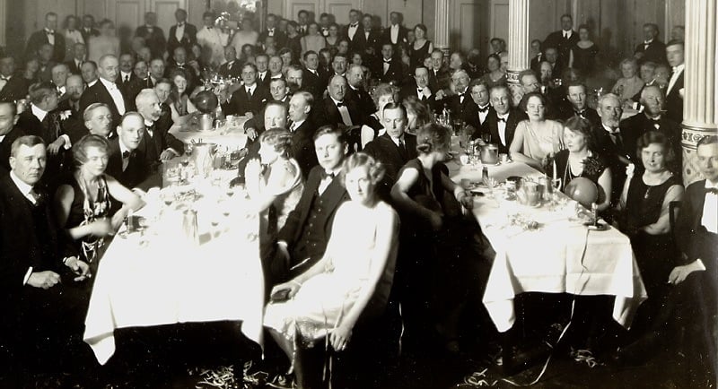 SWEDEN, 1920S, LME SOCIETY, DINNER