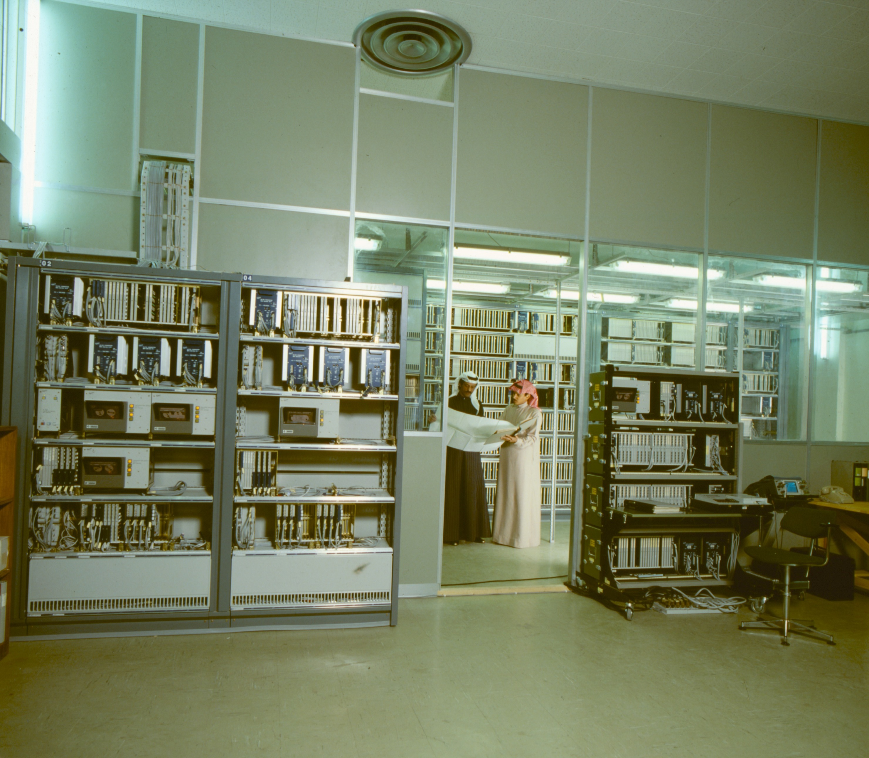KUWAIT, 1980, AXE TELEPHONE STATION