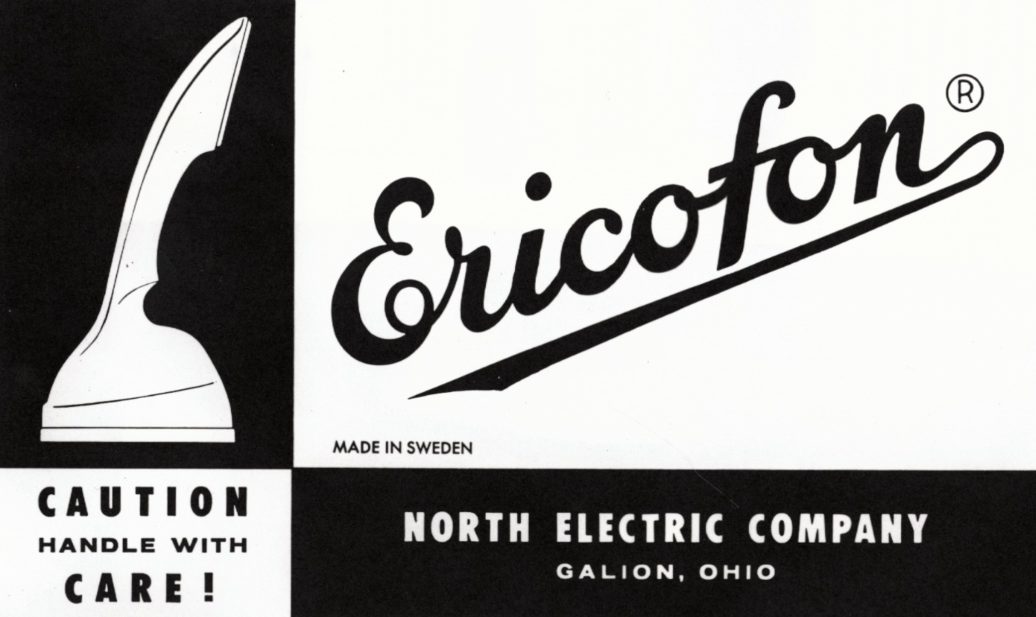 Ericofon advert, USA 1950s.