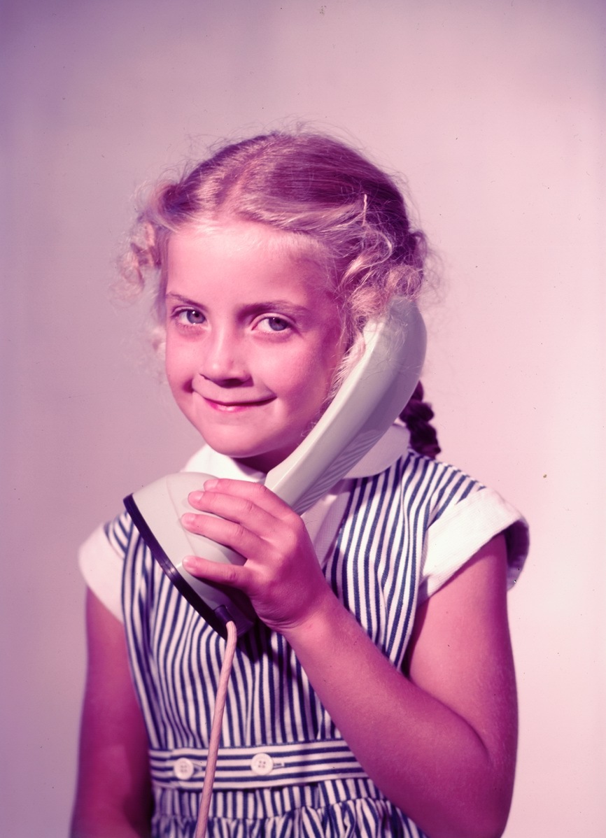 Girl with Ericofon, 1955.