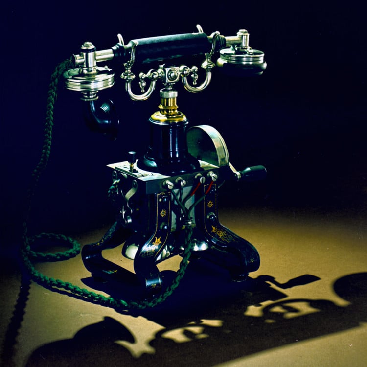 Telephone, 1892 Table model.