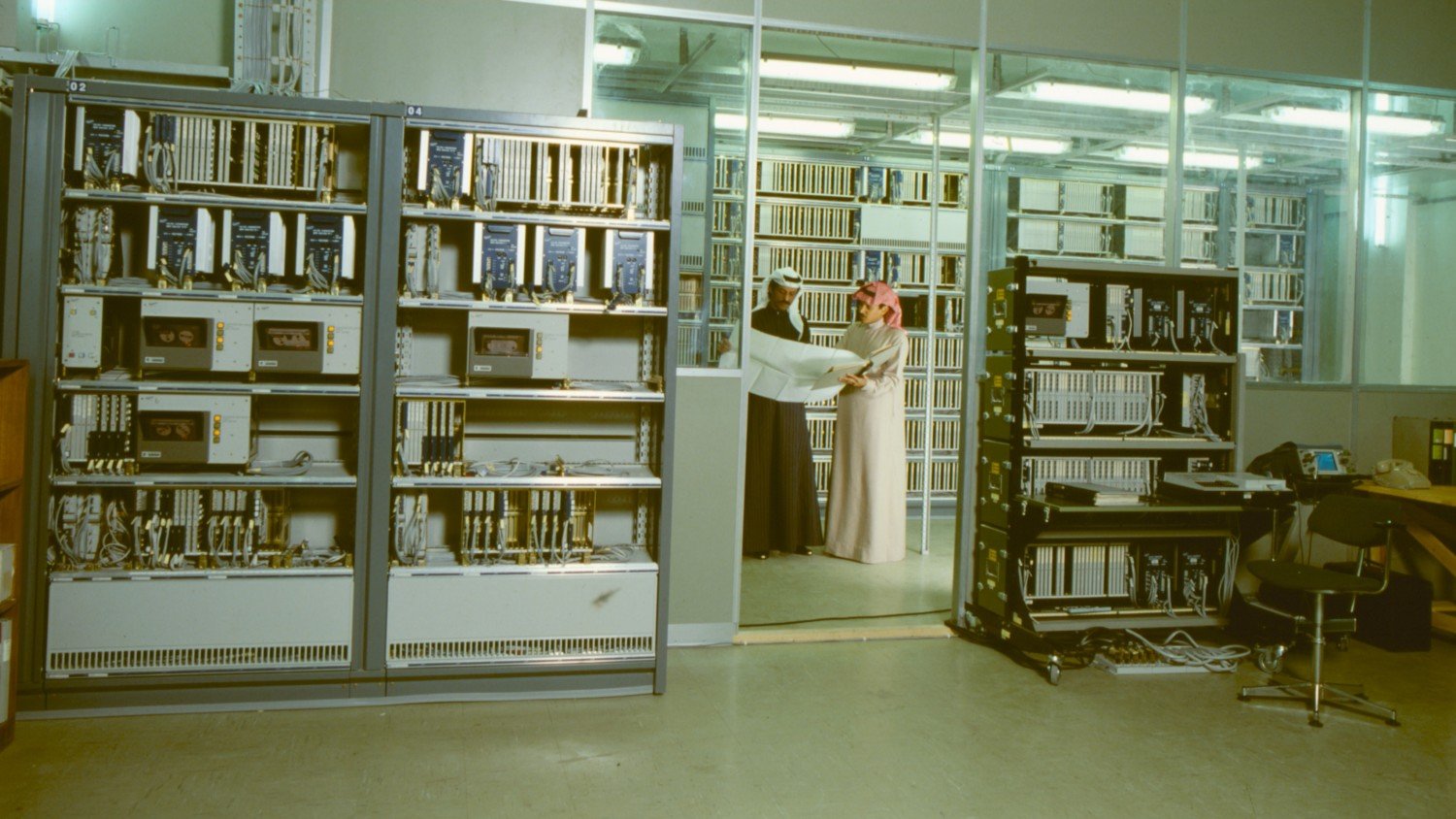 Kuwait, 1980, AXE telephone station