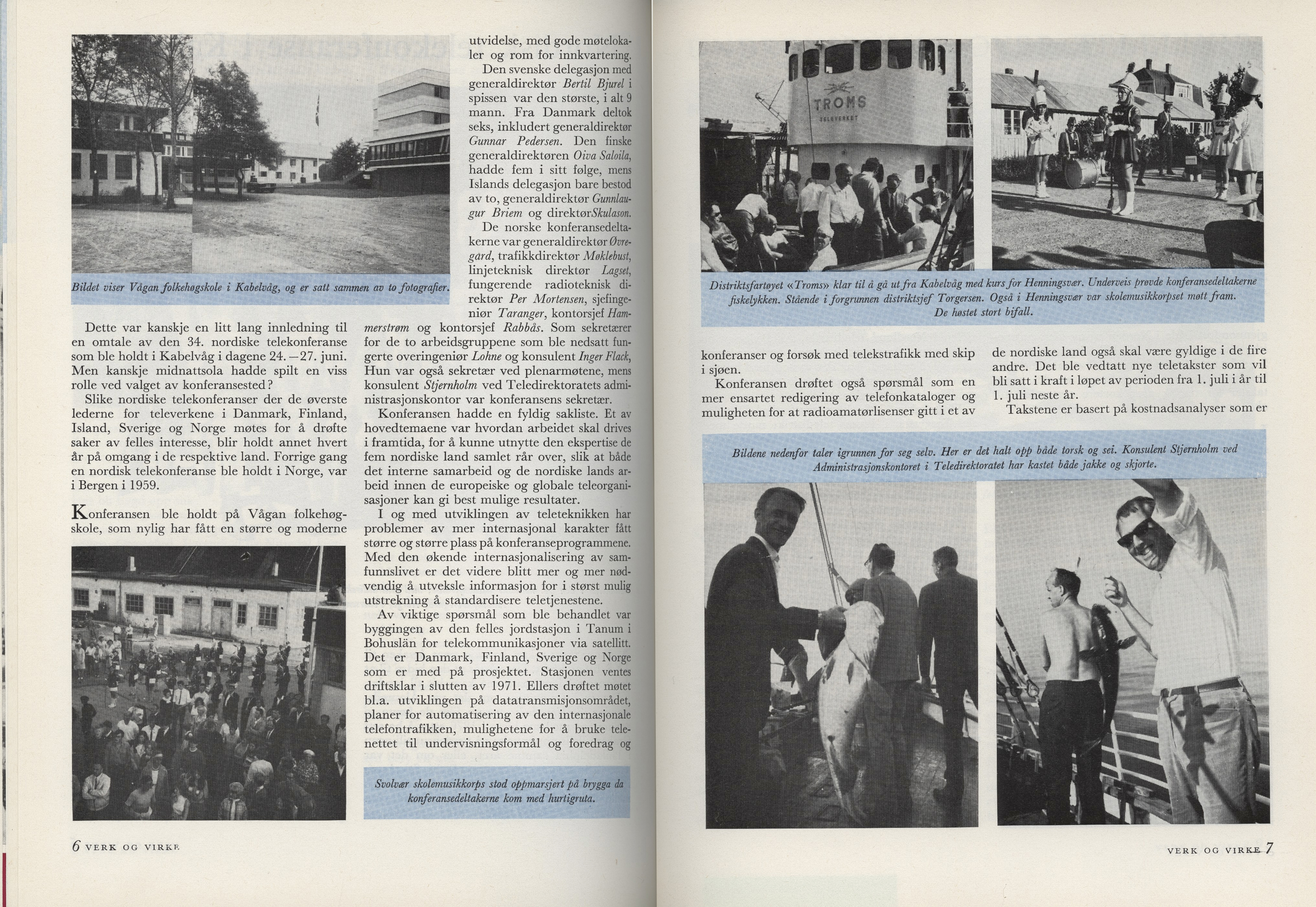 AN ARTICLE FROM THE MAGAZINE VERK OG VIRKE, ABOUT KABELVÅG.