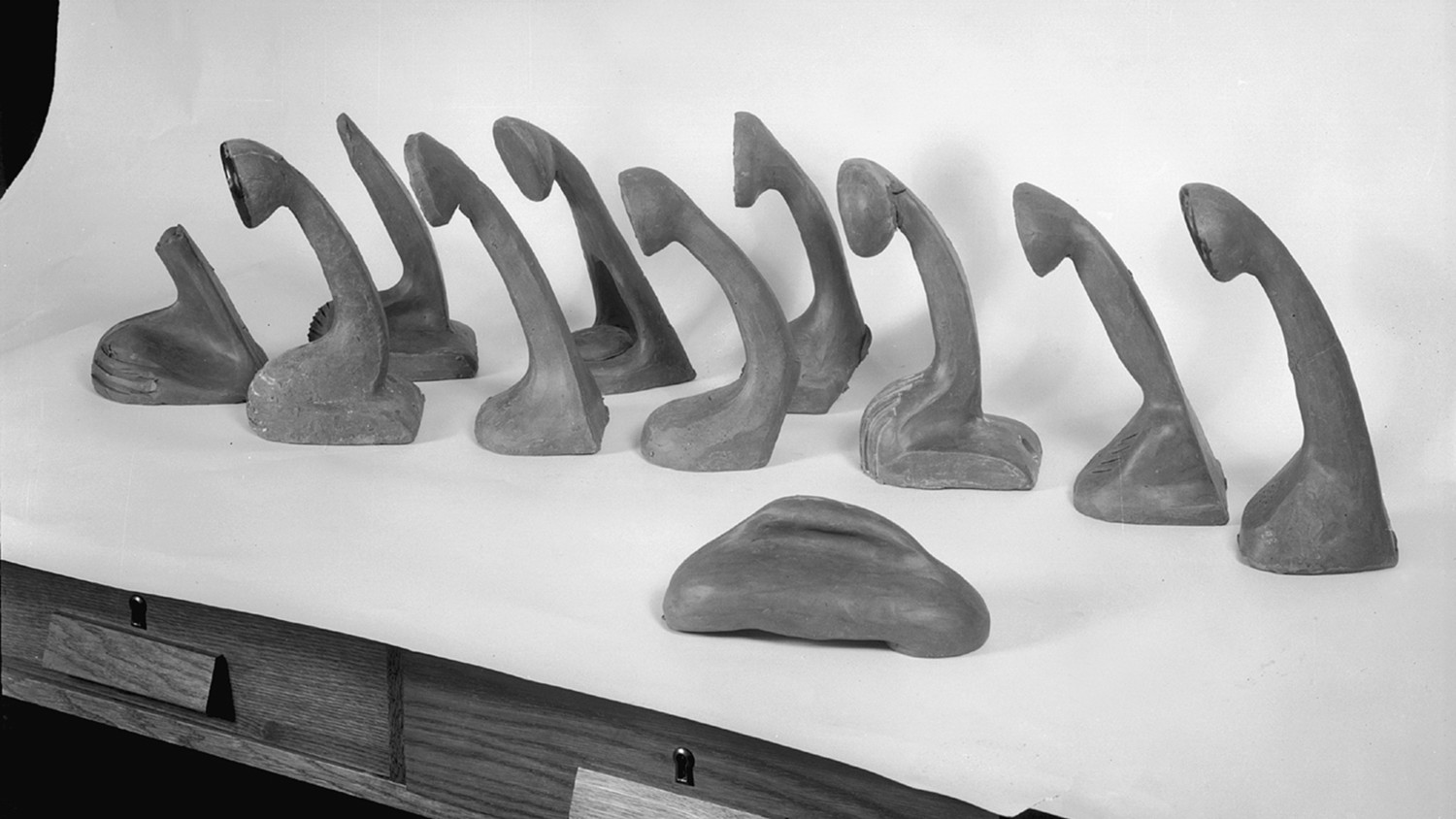 Prototypes of Ericofon, 1940s.