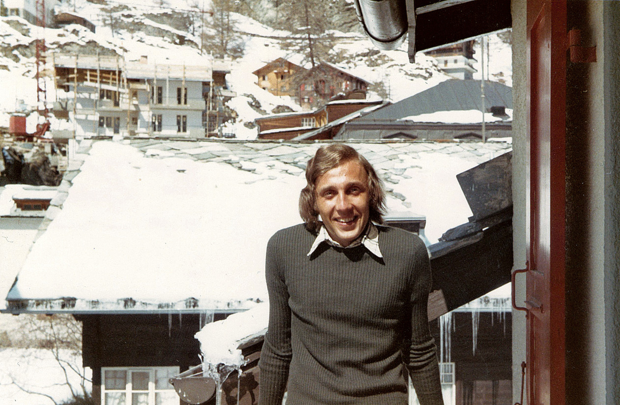 Jan Uddenfeldt at the Zermatt ski resort in Switzerland