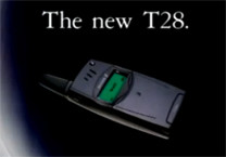 Commercial, mobile phone, model T28 "small, intelligent, tasteful" (zorg3)