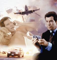 Telephones in James Bond advert, 1997