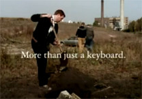 Commercial, accessories for mobile phones (rub out)