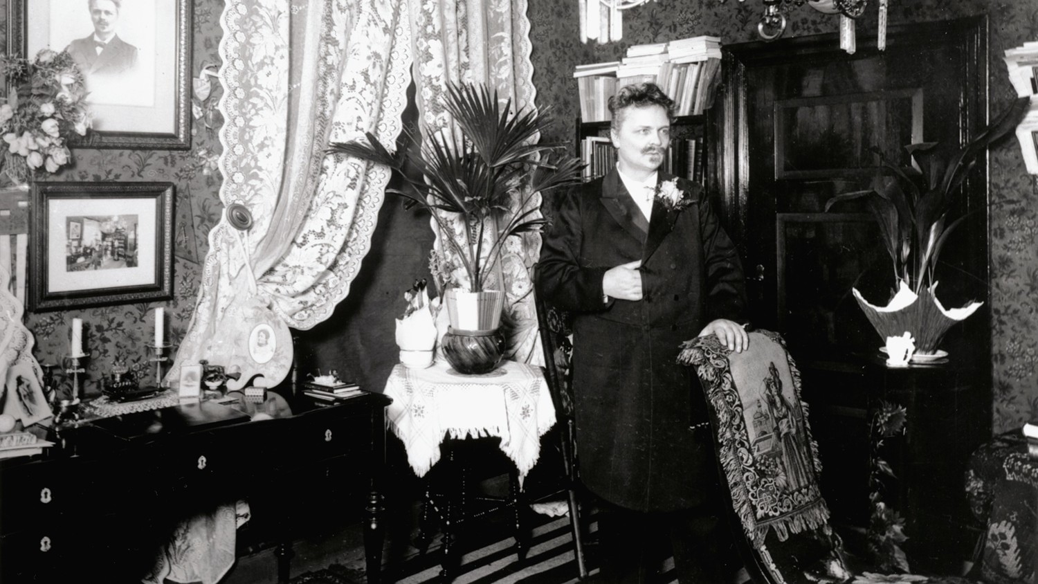 Strindberg, August (at home, 1890s)