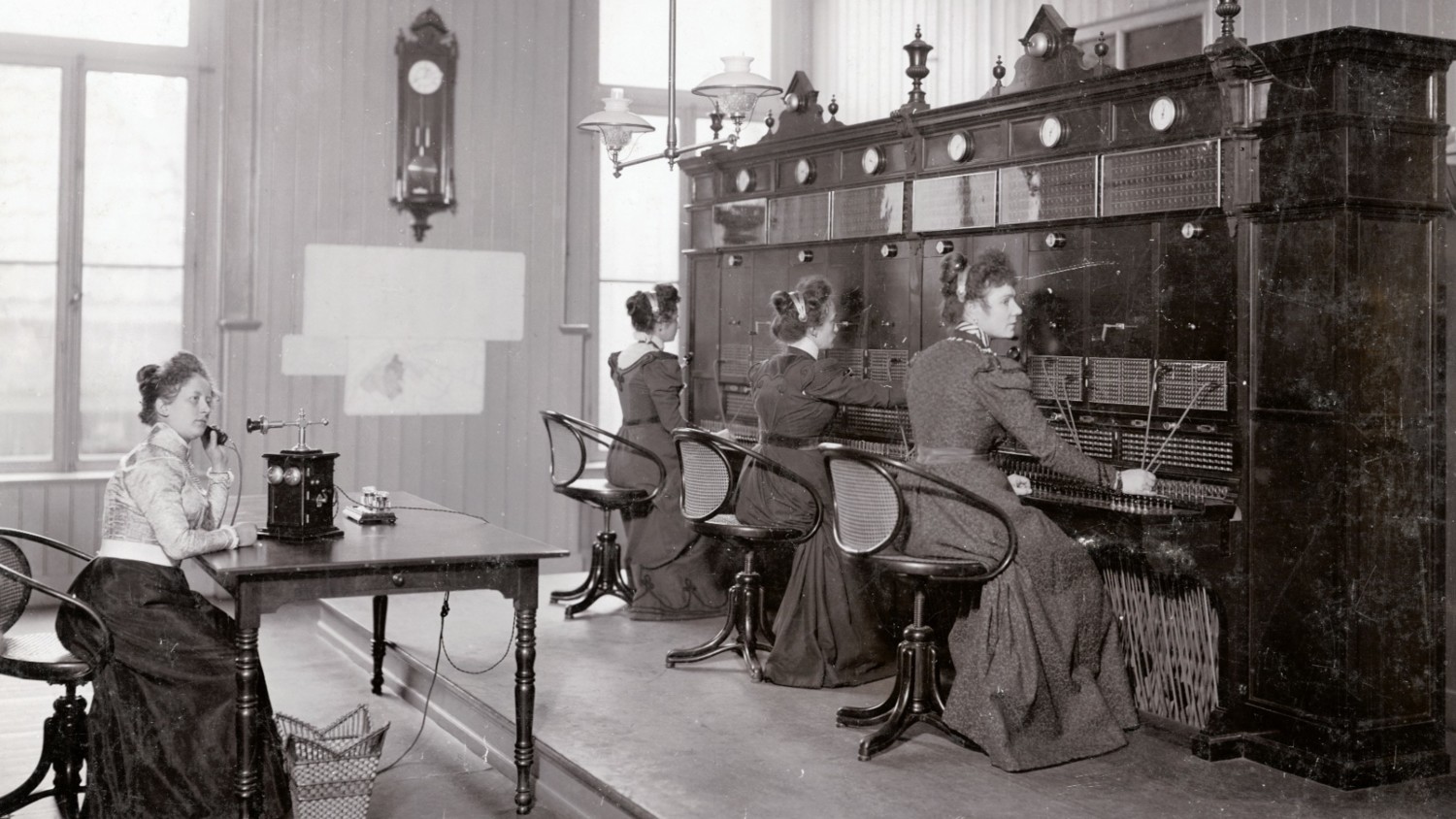 Netherlands, 1900s, telephone station