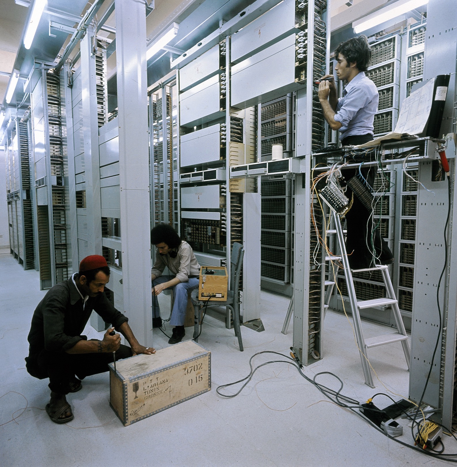 TUNISIA, 1976, TELEPHONE STATION INSTALLATION