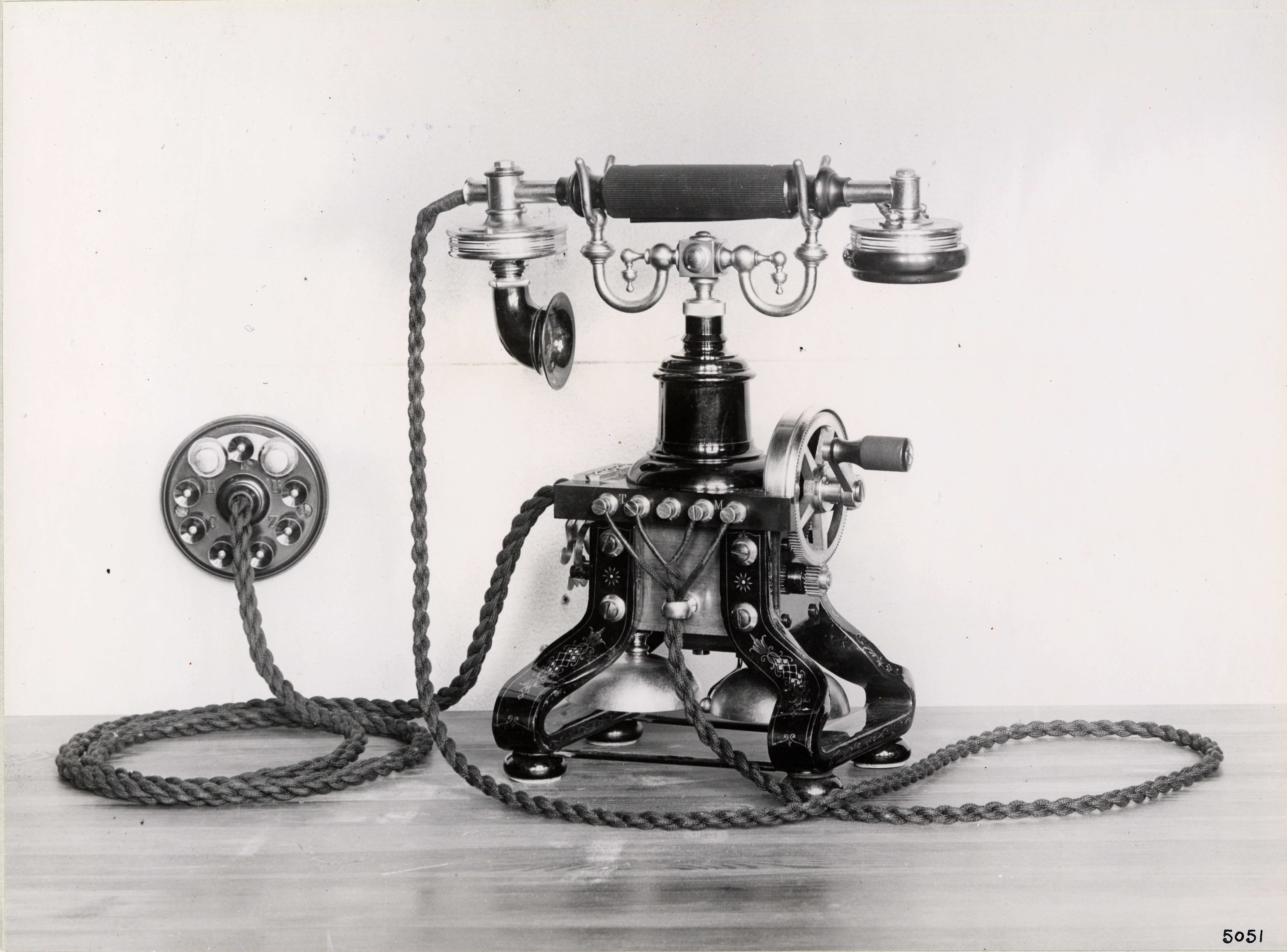 Telephone, 1892 table model.