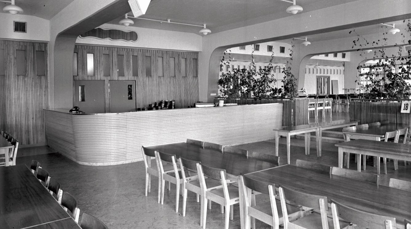 SWEDEN, 1941, TELEFONPLAN, DINING ROOM