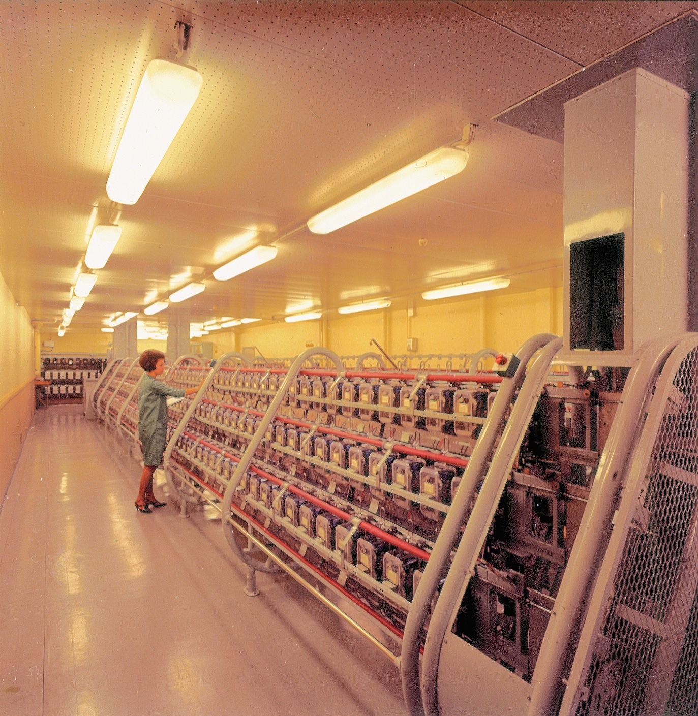 Sweden, 1966, electricity meter production