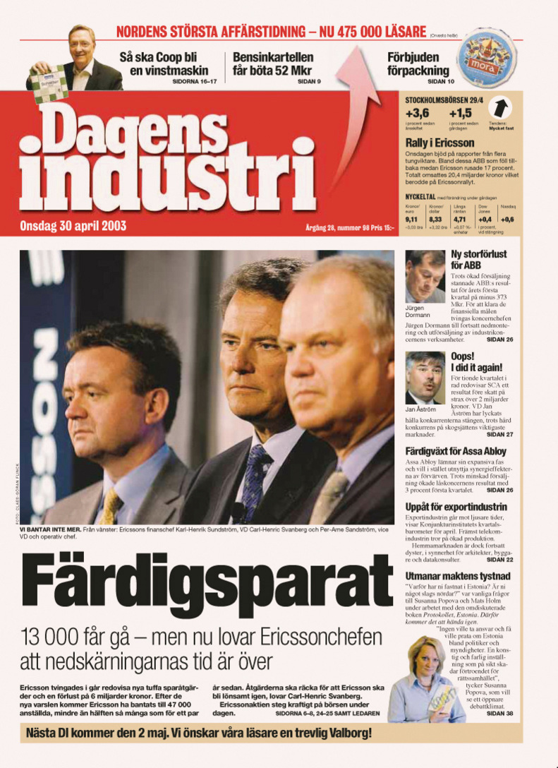 ERICSSON IN SWEDISH MEDIA SPOTLIGHT