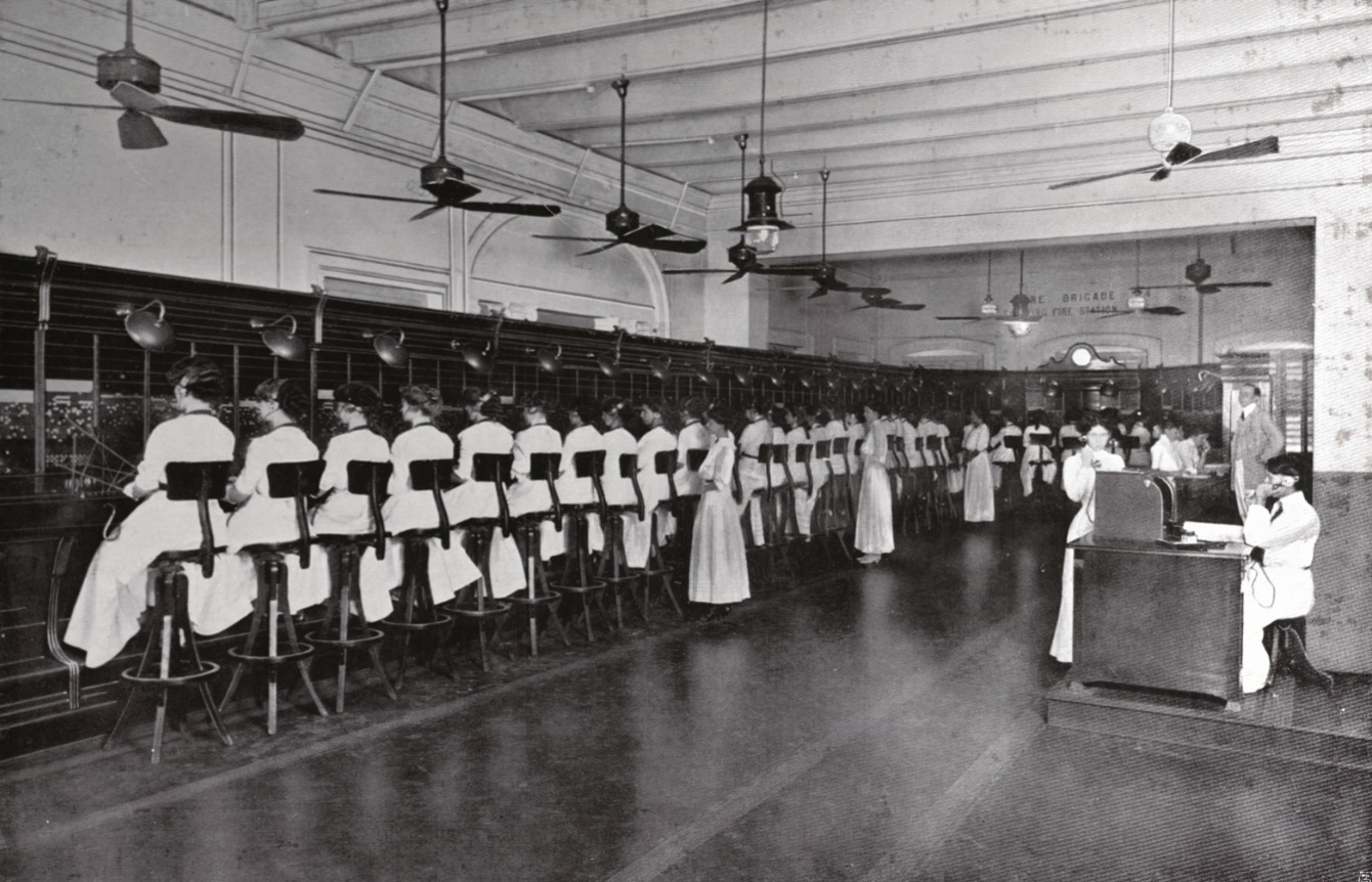 India, 1910s, telephone station