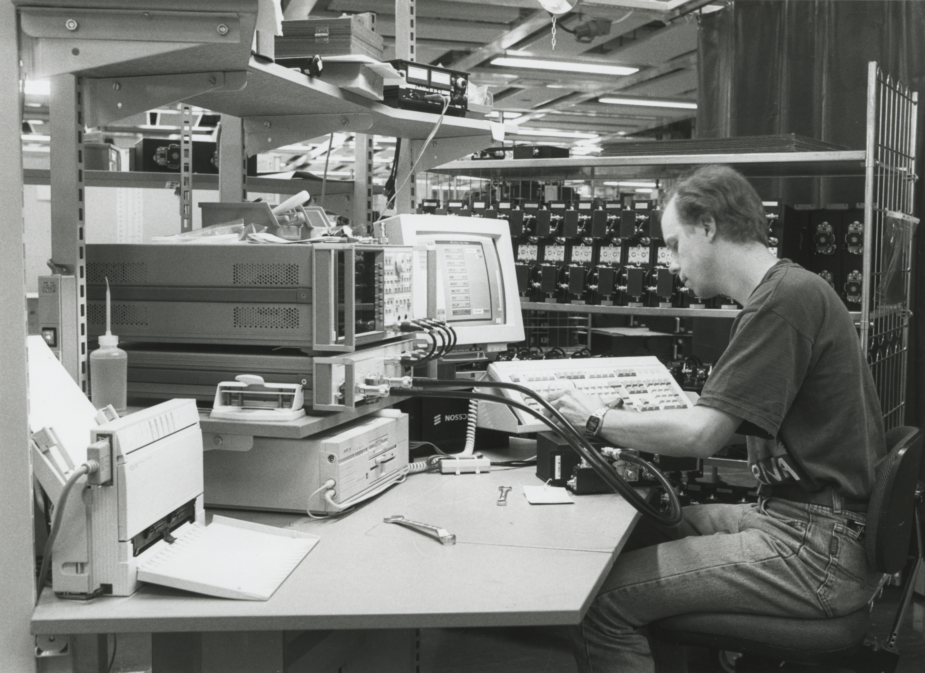WORK ON A COMBINE FILTER IN PREPARATION FOR A DELIVERY TO JAPAN