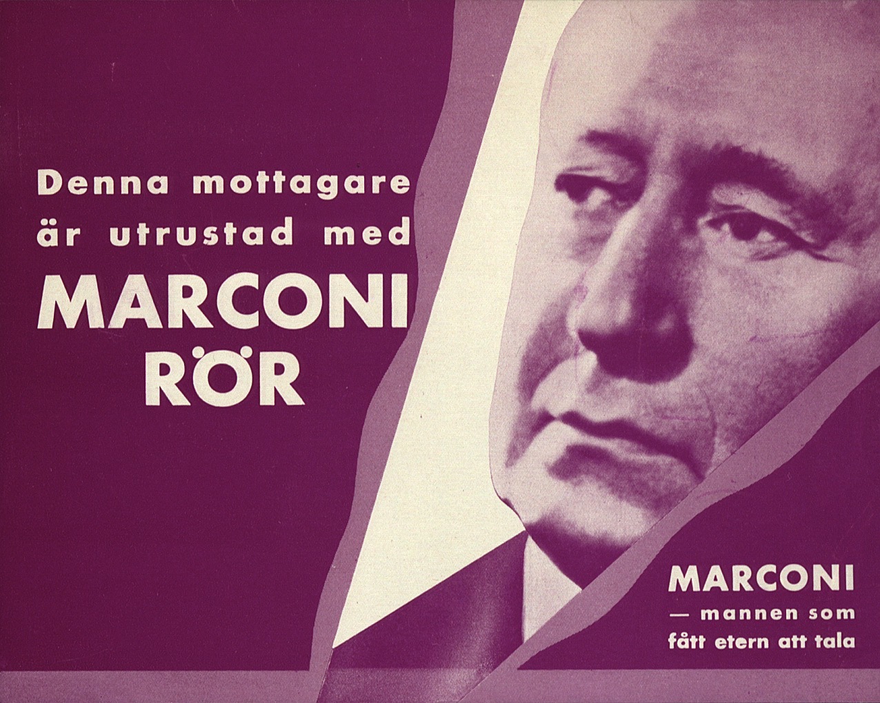 Radio set, Radiola with Marconi, advert, 1934