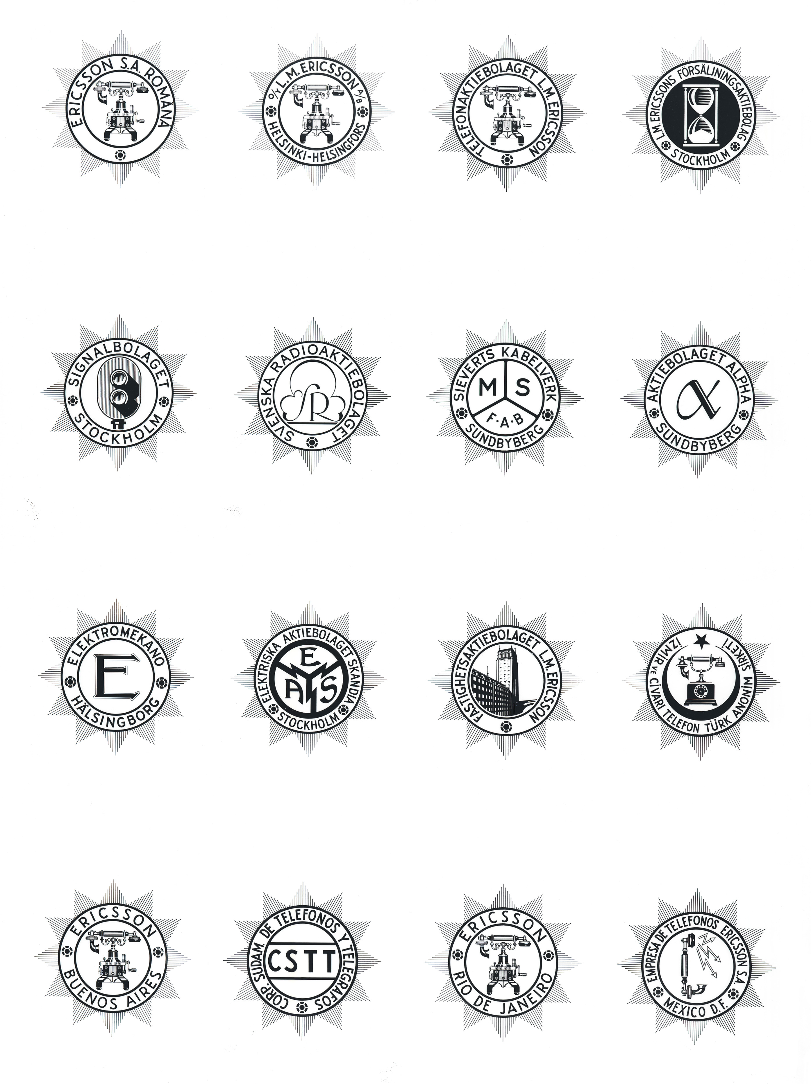 RICSSON COMPANIES, LOGOS, 1935