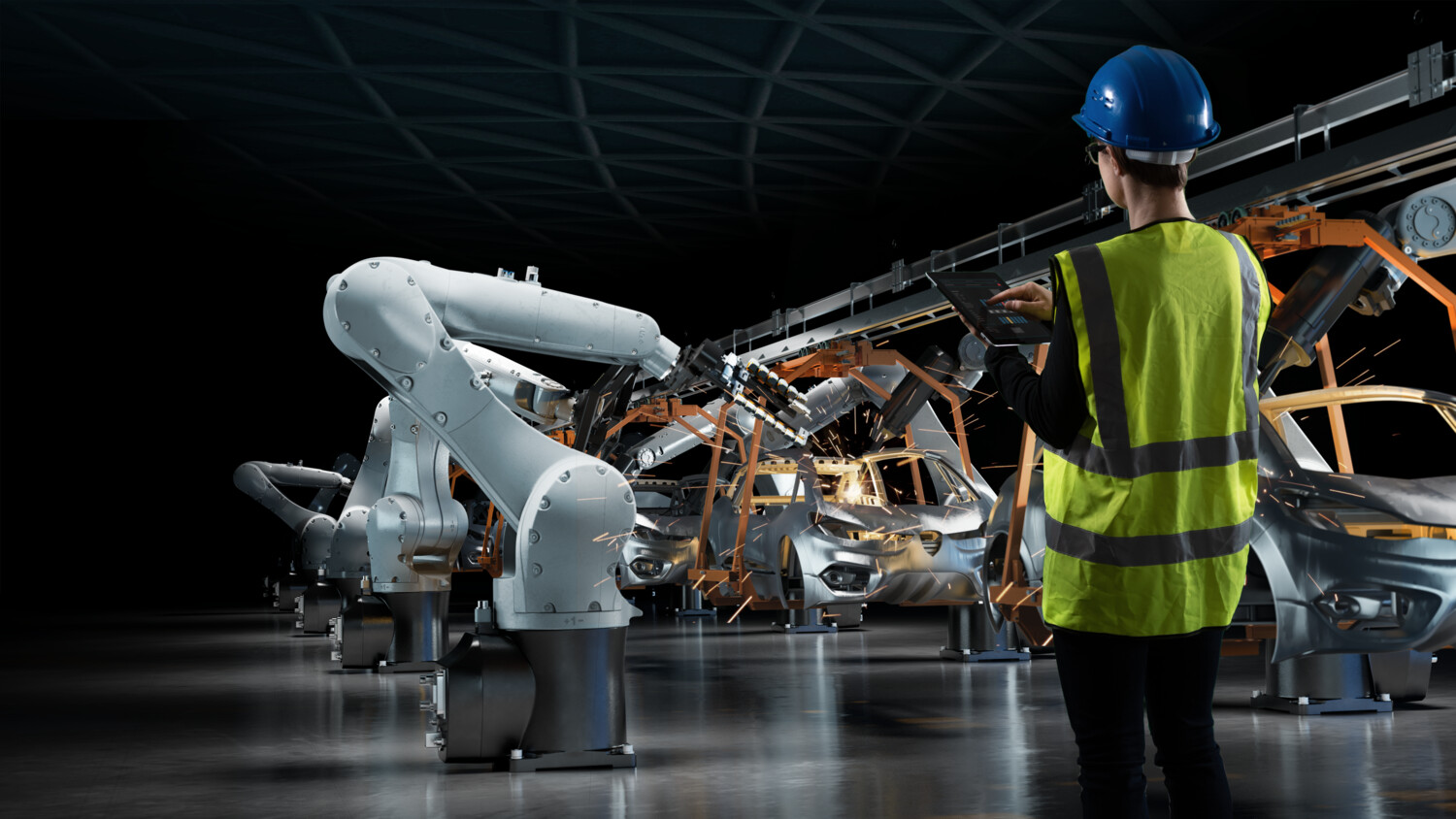 Industry robots automation automotive manufacturing