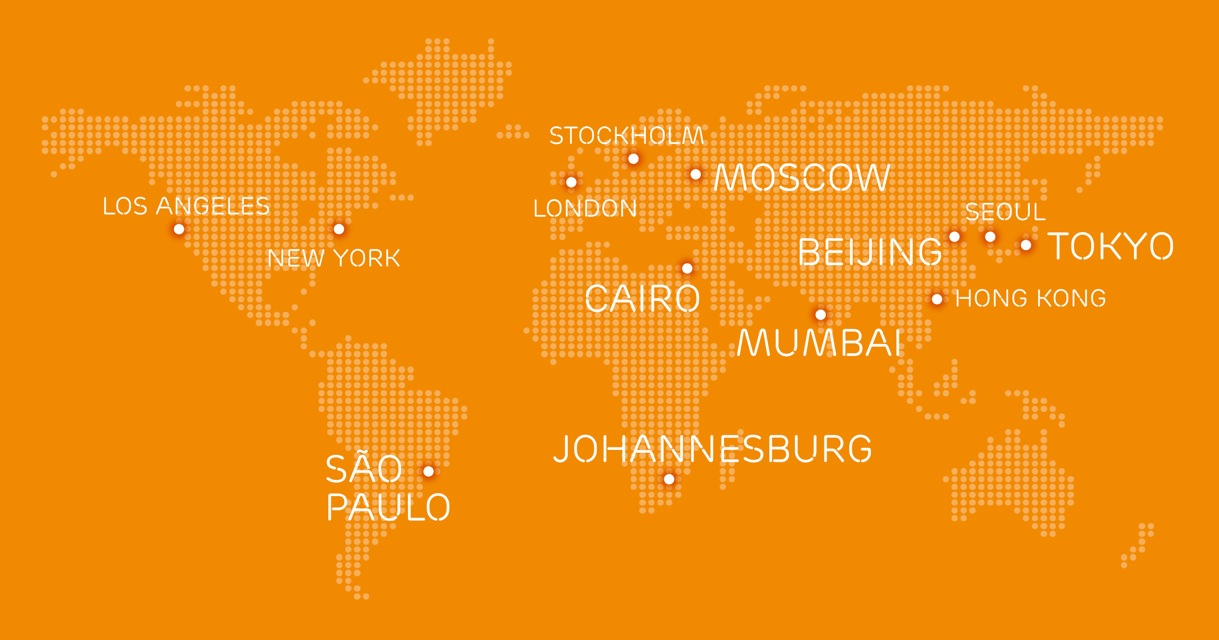 Cities used in survey