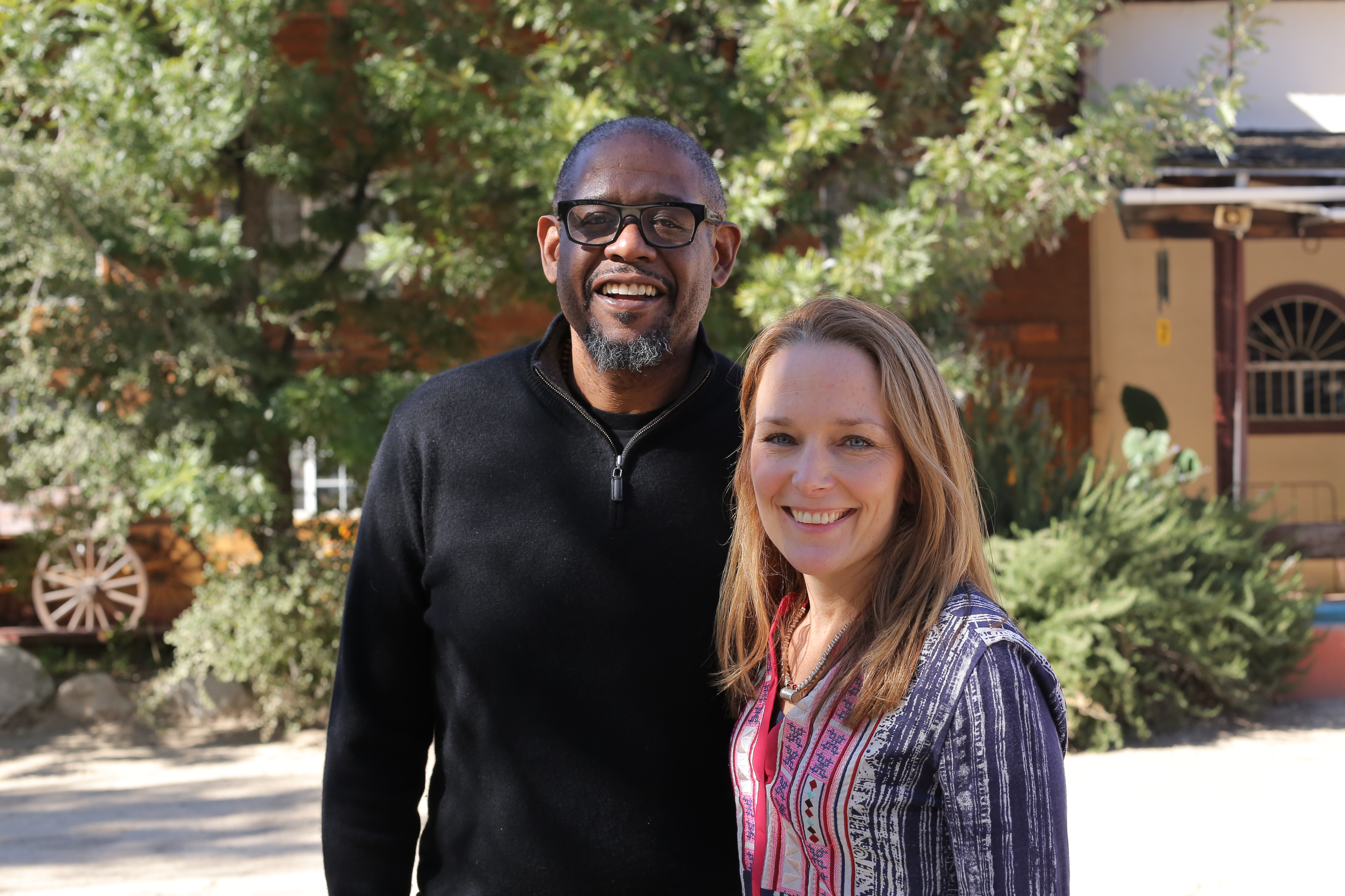Elaine Weidman and Forest Whitaker photo