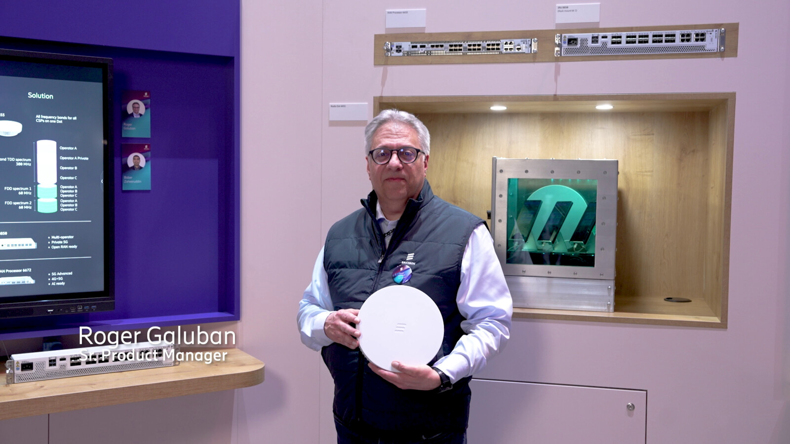 Roger Galuban with Radio dot