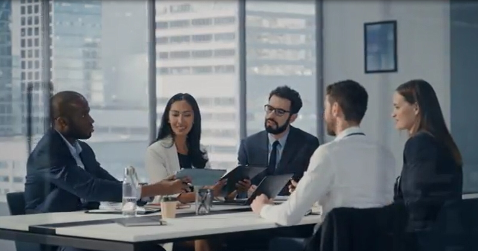 Group of people in a meeting room