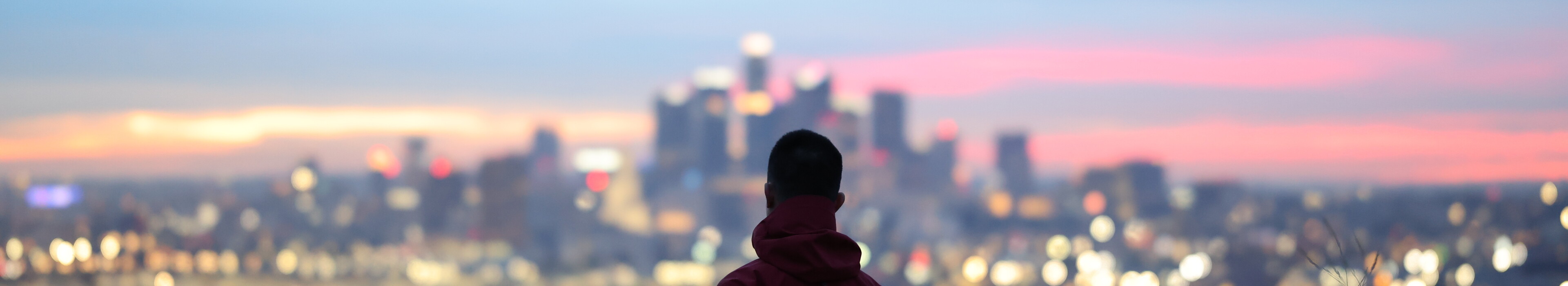 Overlooking city