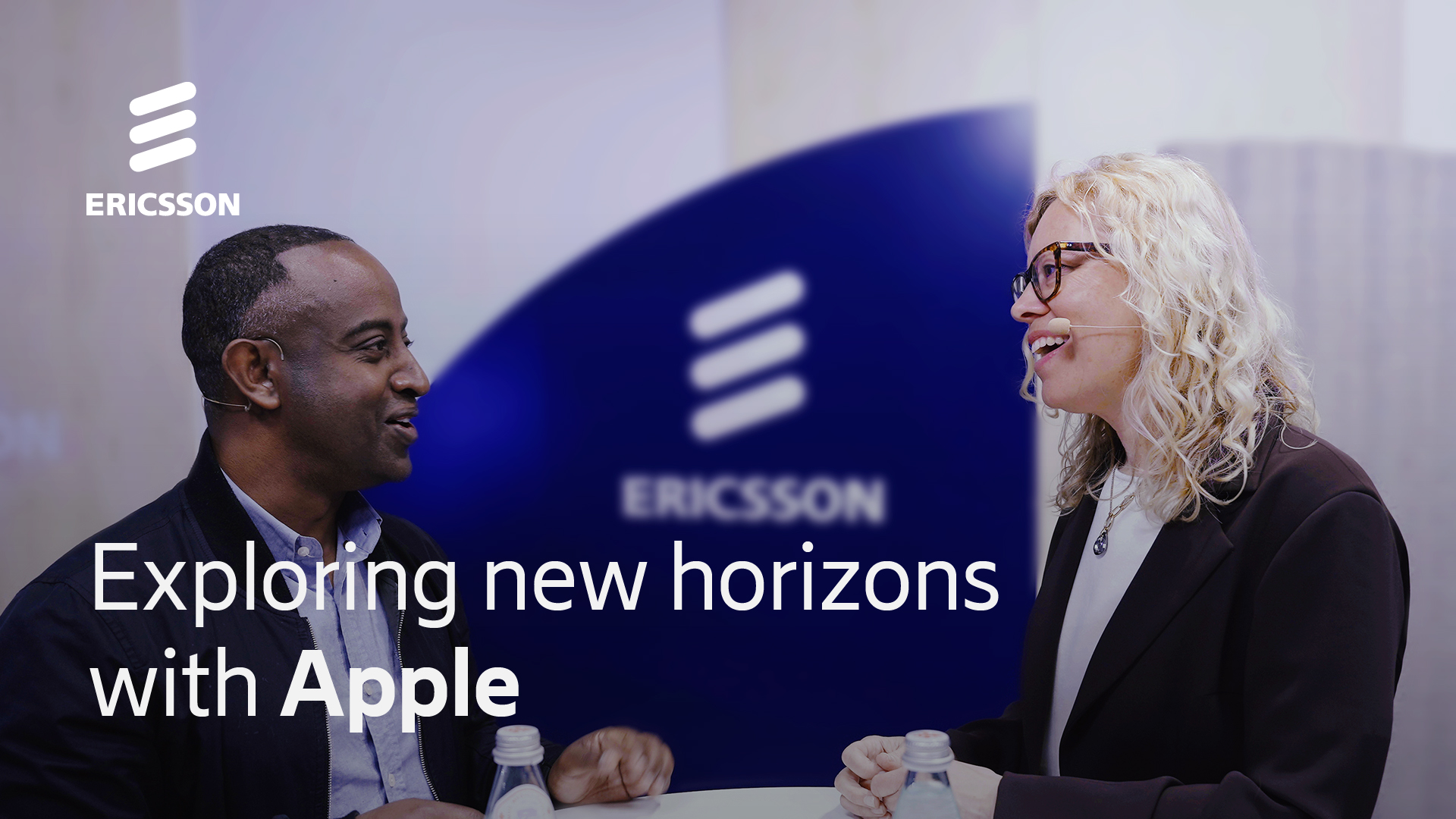 Ericsson Head of Marketing and Apple representative having a conversation
