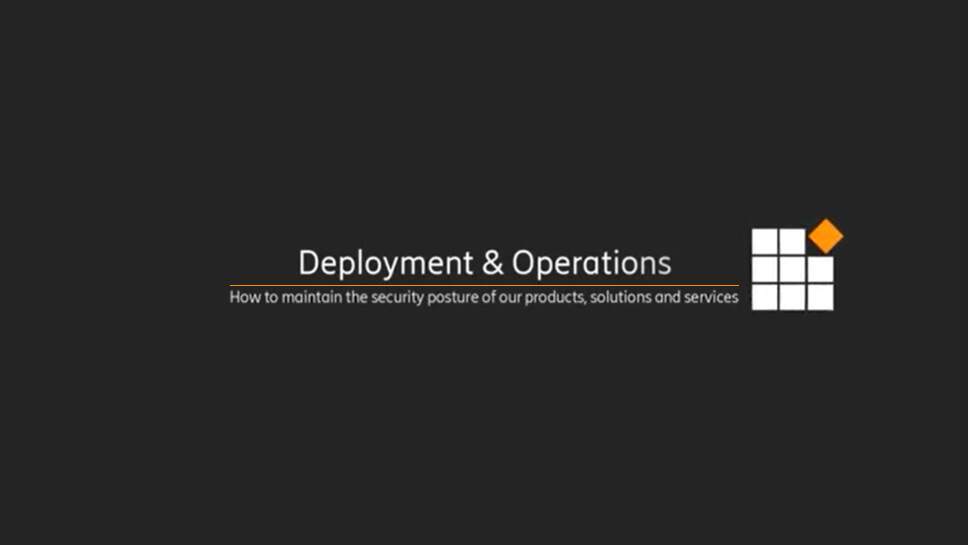SRM area 4: Deployment & Operations