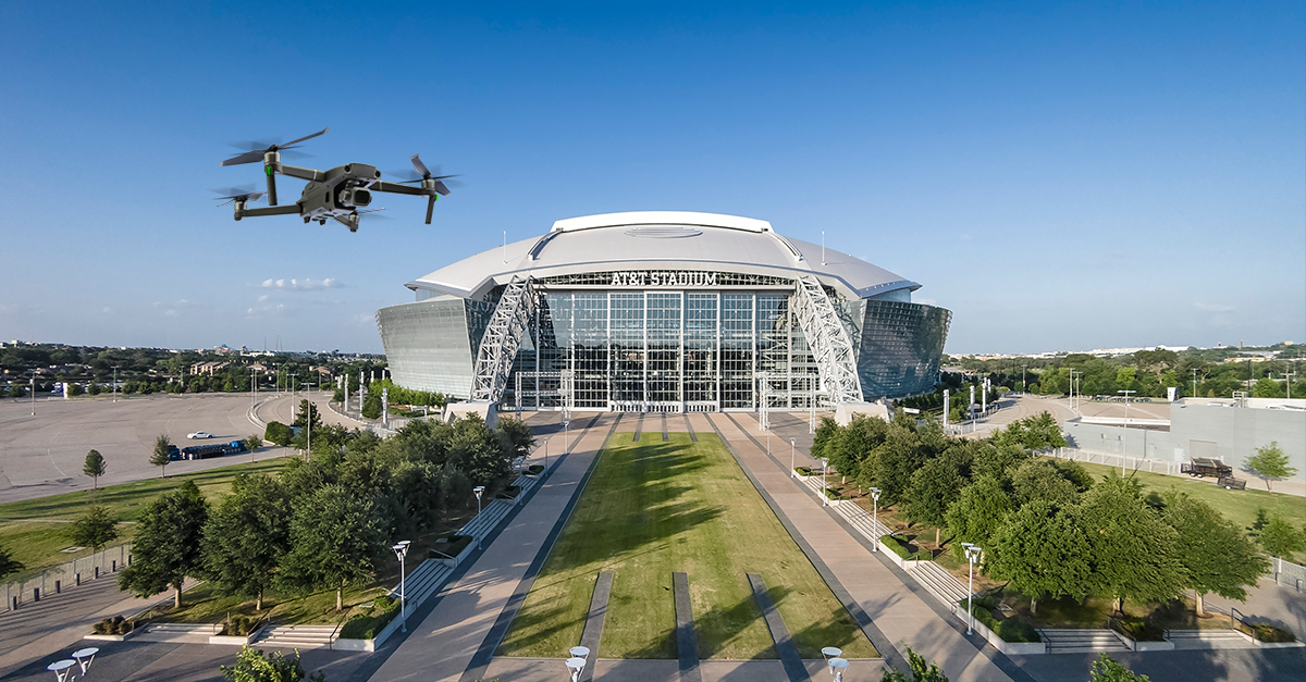 The future takes flight: AT&T and Ericsson demonstrate drone detection outside of AT&T Stadium
