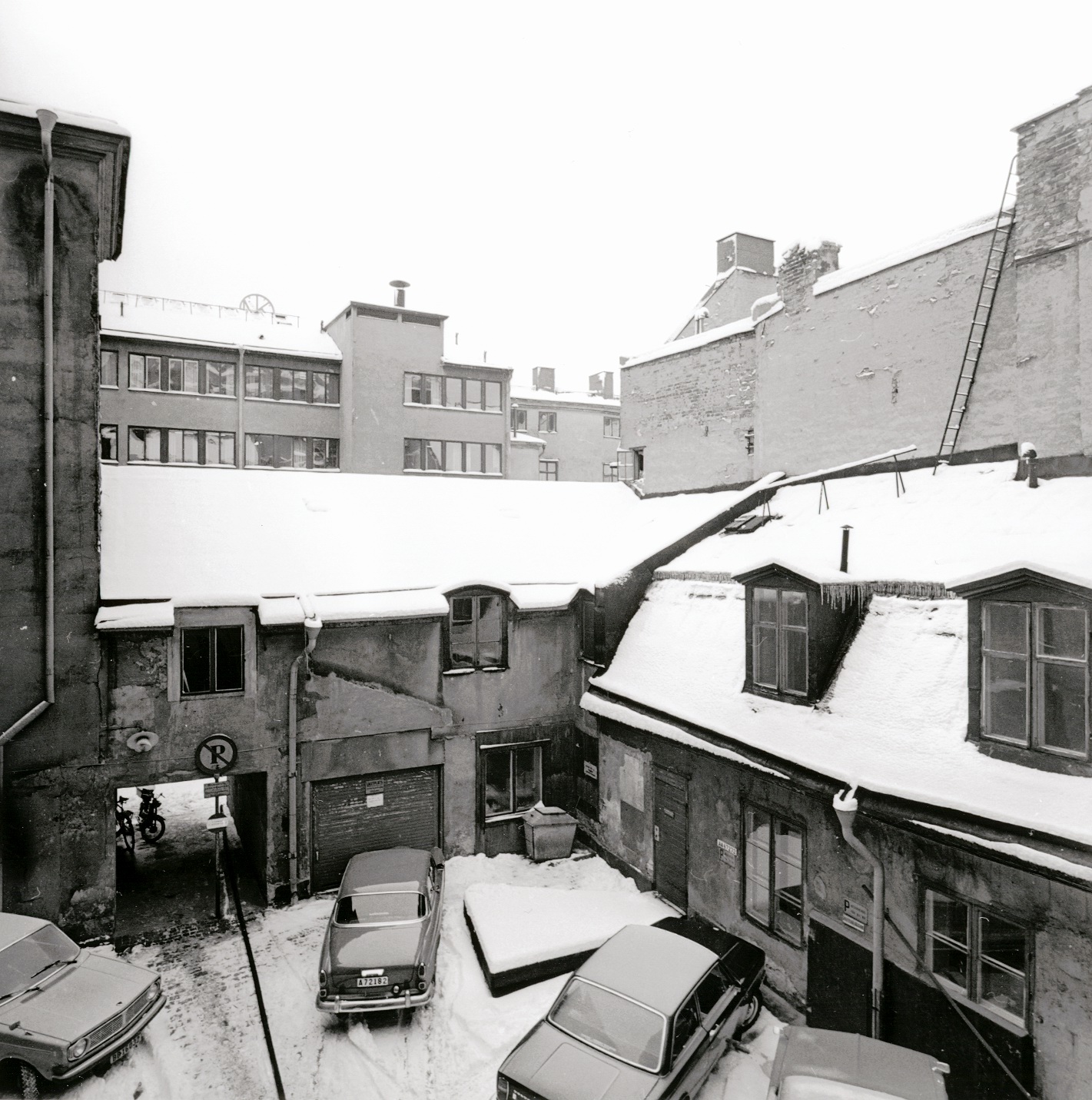 Black/white image of Lars Magnus Ericsson's second workshop where he resided in 1876-1877.
