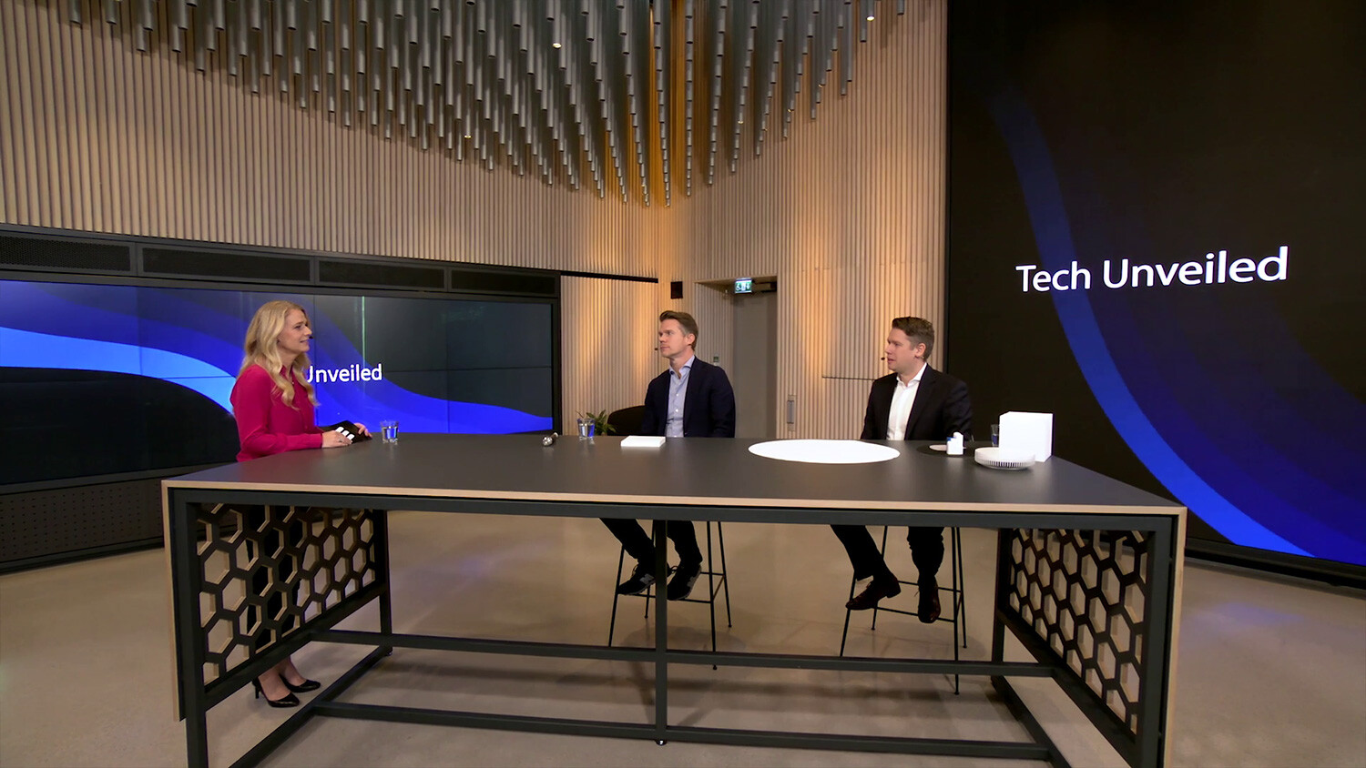 Tech Unveiled studio group photo.