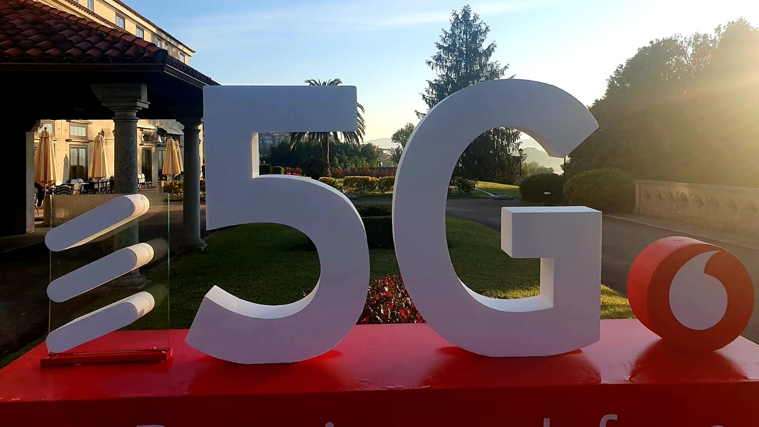 Ericsson and Vodafone logos