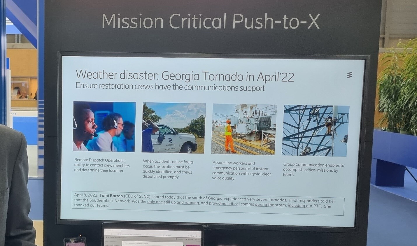 USA – this network with was the only network still up and running and providing critical communications during the storm.