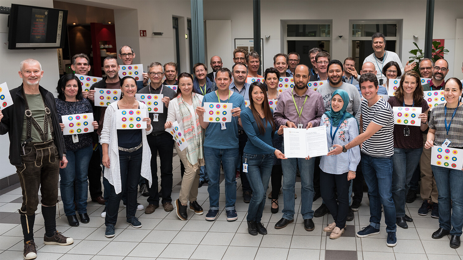 Group photo showing the diverse Eurolab culture.