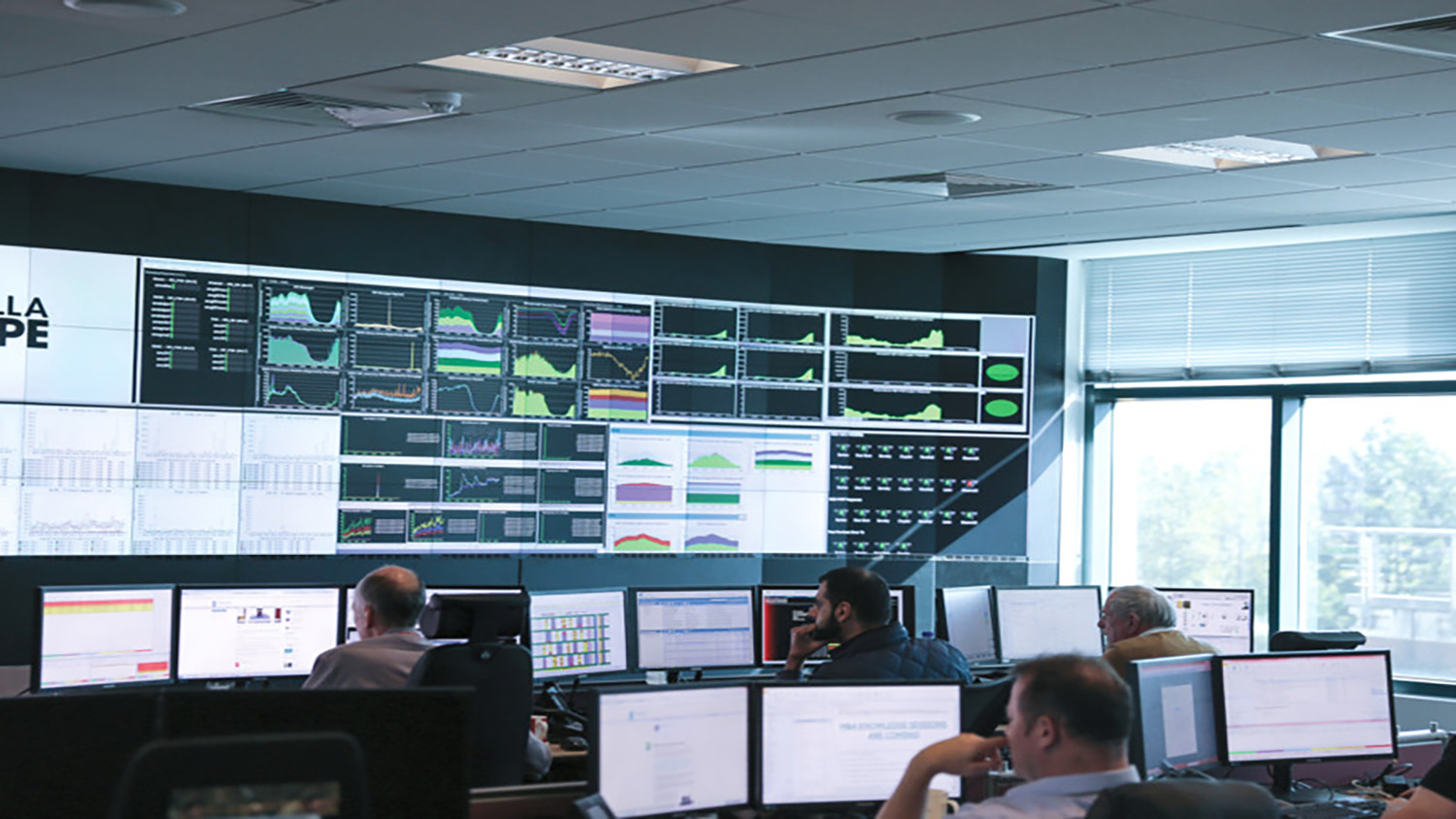 People looking at screens