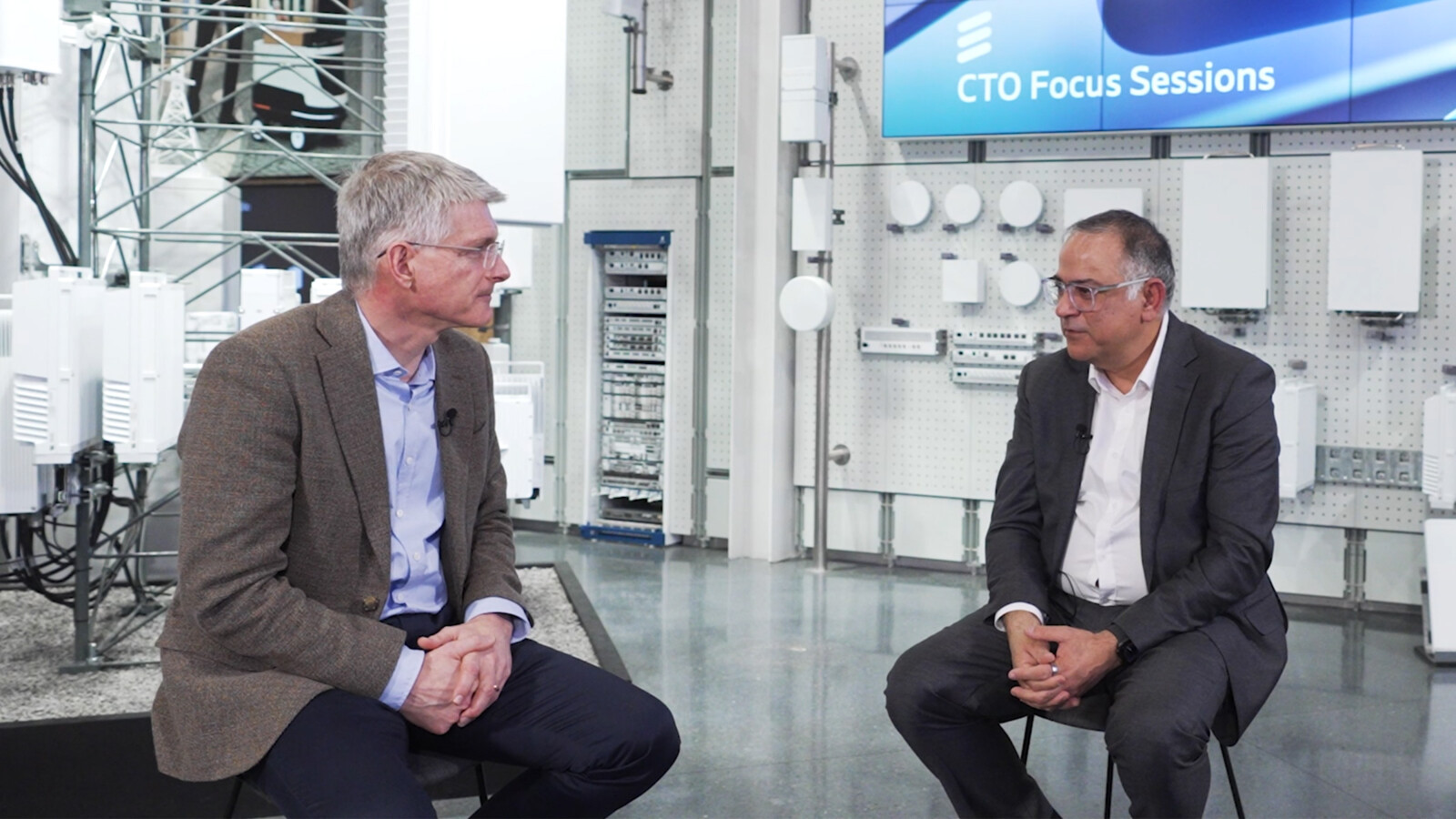 Erik Ekudden, CTO of Ericsson, and Shailin Sehgal, Group Executive of Network and Technology at Telstra