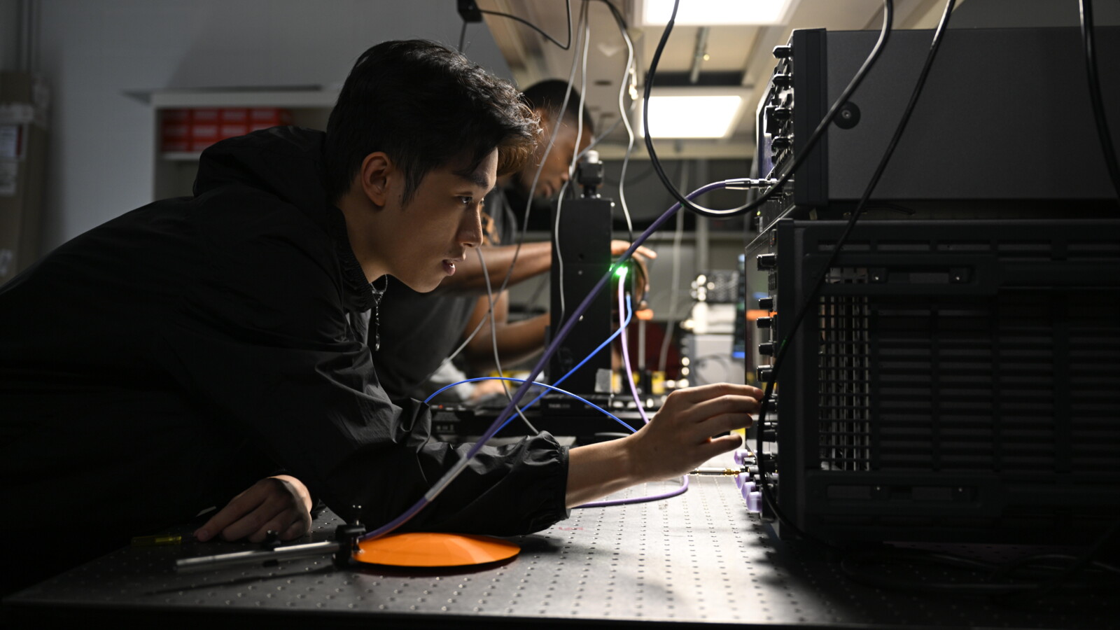 An Engineer working in a lab