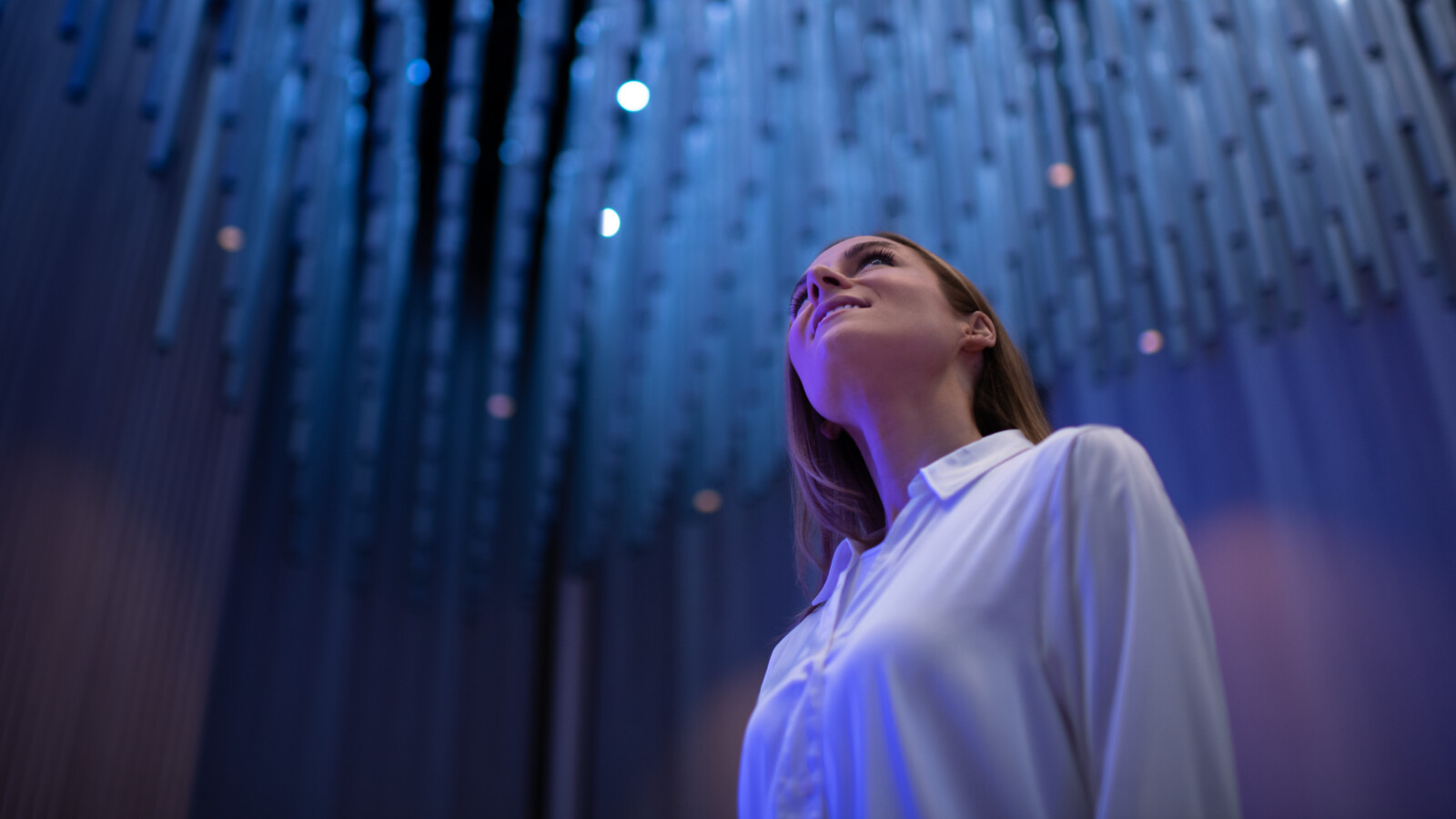 Young woman in the Imagine Studio.