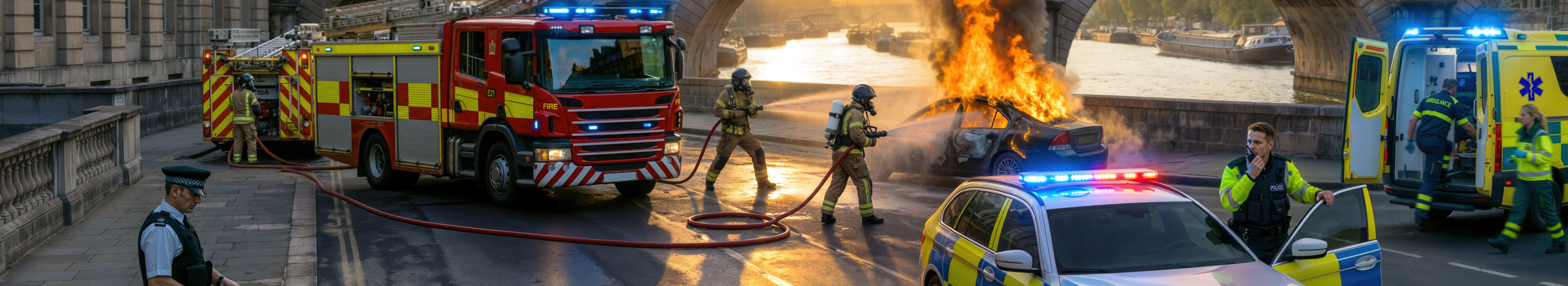 Mission critical Firefighters and fire engine