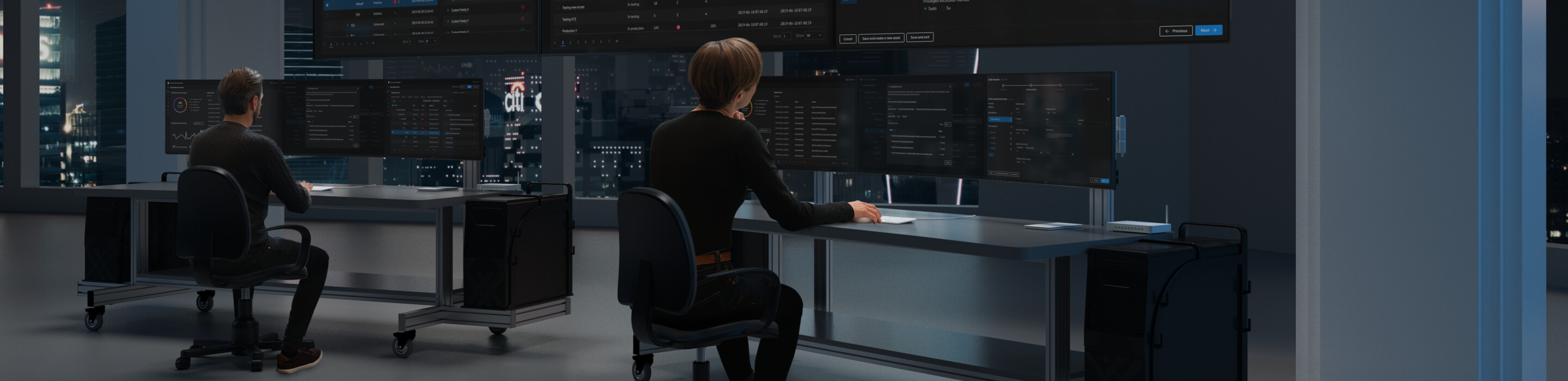 People working in SOC room