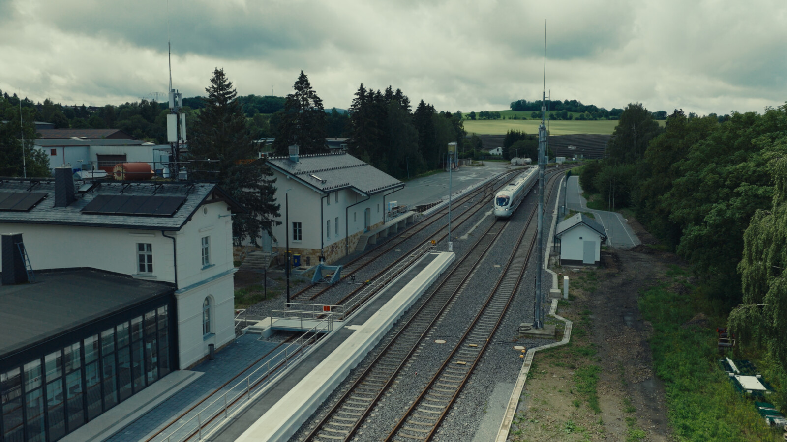 Rail in rural platform