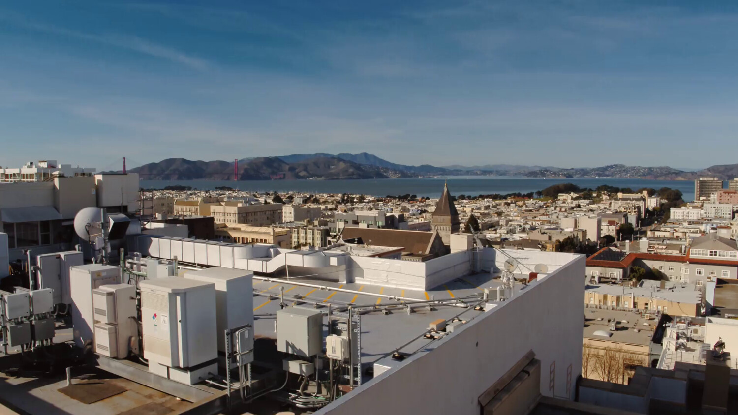Ericsson Radio System on a rooftop.